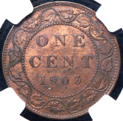 1 цент 1903 (Канада) (в слабе)