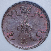 1 пенни 1883 (Финляндия) (в слабе)