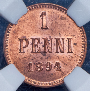 1 пенни 1894 (Финляндия) (в слабе)