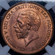 1 пенни 1929 (Великобритания) (в слабе)