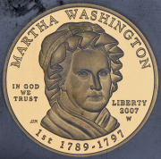 10 долларов 2007 "Марта Вашингтон" (США) (в слабе) W