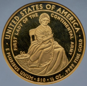 10 долларов 2007 "Марта Вашингтон" (США) (в слабе)