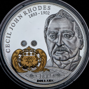10 долларов 2009 "Сесил Джон Родс" (Острова Кука)