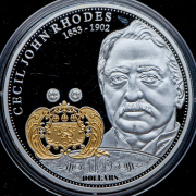 10 долларов 2009 "Сесил Джон Родс" (Острова Кука)