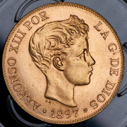 100 песет 1897. Рестрайк (Испания)