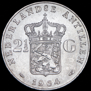 2 1/2 гульдена 1964 (Нидерландские Антиллы)