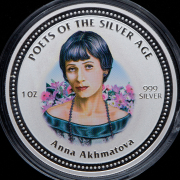 2 доллара 2006 "Анна Ахматова" (Острова Кука) (в п/у)