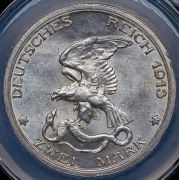 2 марки 1913 "100-летие победы над Наполеоном" (Пруссия) (в слабе)