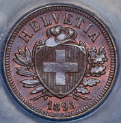 2 раппена 1893 (Швейцария) (в слабе) B