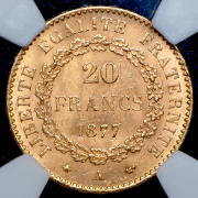 20 франков 1877 (Франция) (в слабе) A