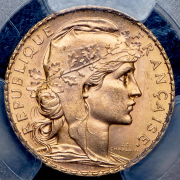 20 франков 1907 (Франция) (в слабе)