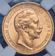 20 марок 1891 (Пруссия) (в слабе) А