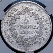 5 франков 1799 (Франция) (в слабе) L