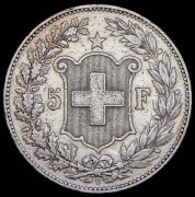 5 франков 1889 (Швейцария) B