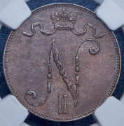 5 пенни 1898 (Финляндия) (в слабе)