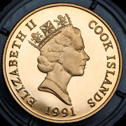 50 долларов 1991 "Вымирающие виды - Коала" (Острова Кука)