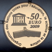 50 евро 2009 "Московский Кремль" (Франция) (в п/у)