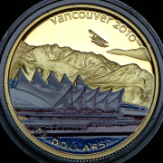 75 долларов 2008 "XXI зимние Олимпийские игры. Ванкувер 2010 - Канада-Плейс" (Канада)