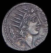 Денарий. Гай Целий Кальд. Рим республика