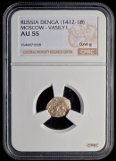 Деньга 1412-1418  Василий Дмитриевич (в слабе)
