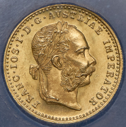 Дукат 1915. Рестрайк (Австрия) (в слабе)