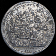 Медаль "Взятие трех шведских фрегатов, 24 мая 1719"