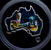 Набор из 4 сер  монет 1 доллар 2003 "Пионеры авиации" (Тувалу) (в п/у)