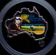 Набор из 4 сер  монет 1 доллар 2003 "Пионеры авиации" (Тувалу) (в п/у)