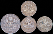 Набор из 4 сер монет 1924-1926 (СССР)