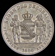 Талер 1860 (Саксония) B