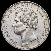 Талер 1861 (Саксония)  B