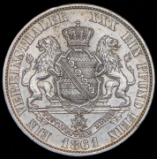 Талер 1861 (Саксония)  B