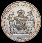 Талер 1866 (Саксония) B