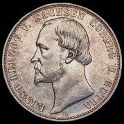 Талер 1869 "25-летие правления графа Эрнста II" (Саксен-Кобург-Гота) B