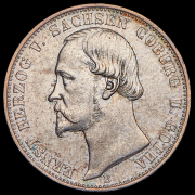 Талер 1869 "25-летие правления графа Эрнста II" (Саксен-Кобург-Гота) B