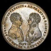 Жетон "В память битвы при Лейпциге 18–19 октября 1813 г."