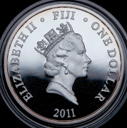 1 доллар 2011 "Год Кролика" (Фиджи)