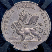 1 фиорино 1859 (Тоскана) (в слабе)