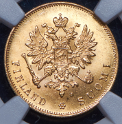 10 марок 1882 (Финляндия) (в слабе) S