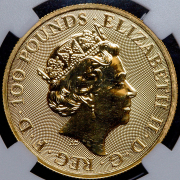 100 фунтов 2019 "Йель Бофорта" (Великобритания) (в слабе)