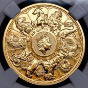 100 фунтов 2021 "Звери королевы" (Великобритания) (в слабе)