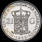 2 1/2 гульдена 1939 (Нидерланды)