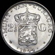 2 1/2 гульдена 1944 (Кюрасао)