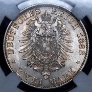 2 марки 1888 (Пруссия) (в слабе) A