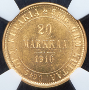 20 марок 1910 (Финляндия) (в слабе) L