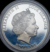 5 долларов 2013 "Новый год" (Острова Кука) (в п/у)