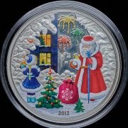 5 долларов 2013 "Новый год" (Острова Кука) (в п/у)