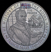 5 фунтов "Сэр Фрэнсис Дрейк" 2003 (Джерси)