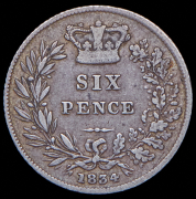 6 пенсов 1834 (Великобритания)