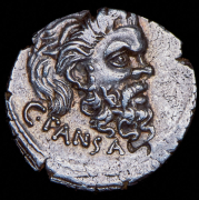 Денарий. Альбин Брутий и Вибий Панса. Рим республика